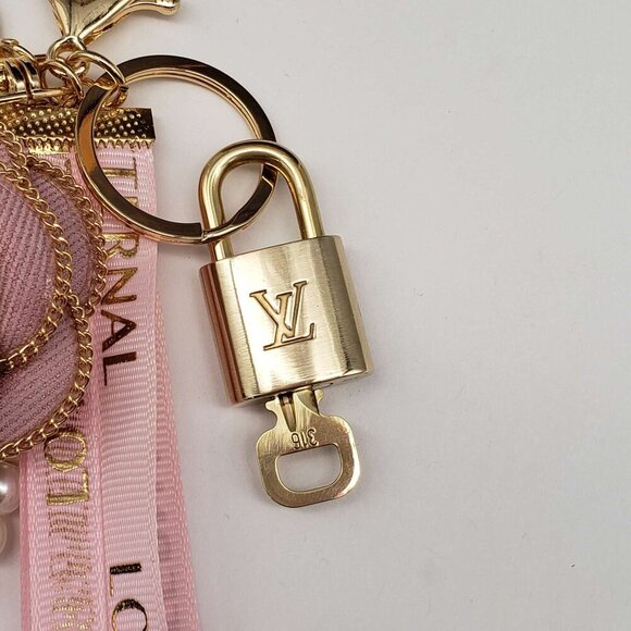 Authentic Louis Vuitton Lock & Key with unbranded Bagcharm, Keycharm, Keychain - Picture 7 of 8